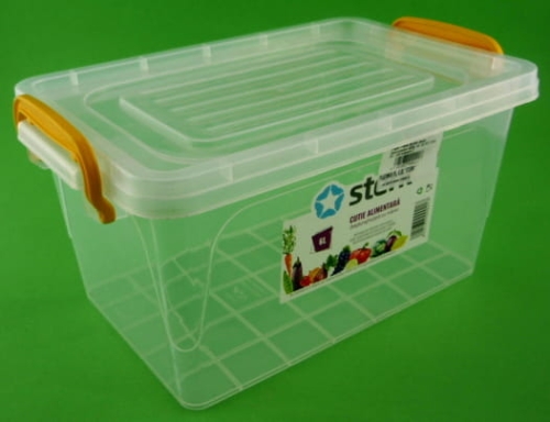 pojemnik plastikowy z pokrywką 6 litrów sterk żółty 1.JPG