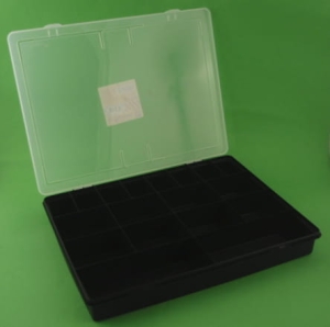POJEMNIK Z 18 PRZEGRÓDKAMI ORGANIZER 38x29 CM