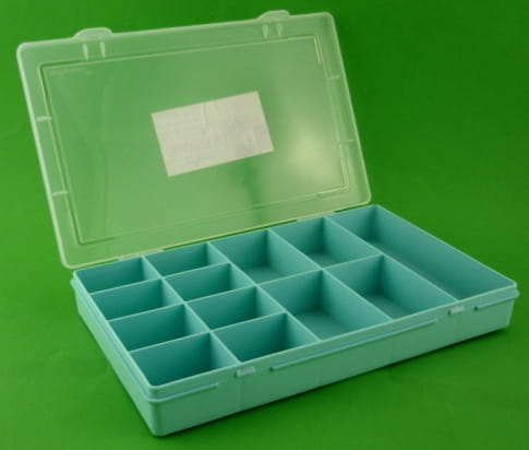 organizer z 13 przegródkami 29 cm miętowy 1.JPG
