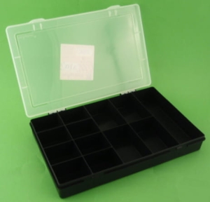 POJEMNIK Z 13 PRZEGRÓDKAMI ORGANIZER 29x18 CM