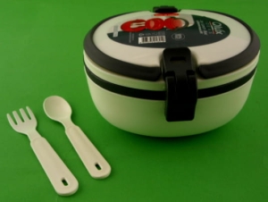 POJEMNIK ŚNIADANIOWY LUNCHBOX ZESTAW SZTUĆCÓW