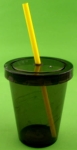 KUBEK ZE SŁOMKĄ I POKRYWKĄ DO NAPOJÓW 440 ML