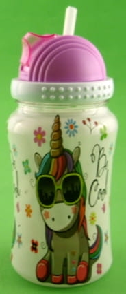 bidon ze słomką 400 ml zdobiony różowy 1.JPG