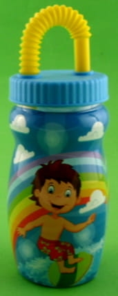 bidon ze słomką 500 ml niebieski .JPG