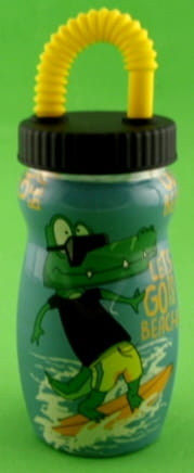 bidon ze słomką 500 ml zielony.JPG