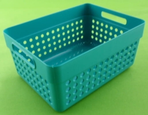 KOSZYK PLASTIKOWY NA DROBIAZGI  15,5 x 11,5 x 7,2 CM