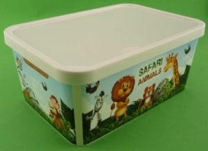 POJEMNIK NA ZABAWKI Z POKRYWKĄ  4,5 L