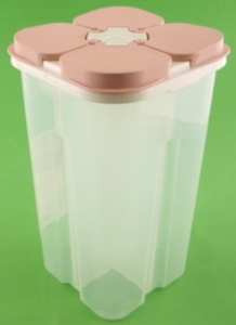 POJEMNIK NA PRODUKTY SYPKIE I PRZYPRAWY Z PRZEGRÓDKAMI 2,45 L