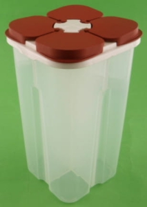 POJEMNIK NA PRODUKTY SYPKIE I PRZYPRAWY Z PRZEGRÓDKAMI 2,45 L