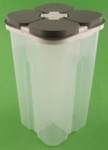 POJEMNIK NA PRODUKTY SYPKIE I PRZYPRAWY Z PRZEGRÓDKAMI 2,45 L