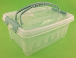 POJEMNIK PLASTIKOWY Z UCHWYTEM 5 LITRÓW  30x22x12,5 CM