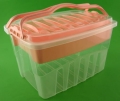 pojemnik plastikowy z uchwytem i wkładką 5 litrów morelowy 1.JPG