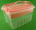 POJEMNIK PLASTIKOWY Z UCHWYTEM I PRZEGRODĄ 9 LITRÓW