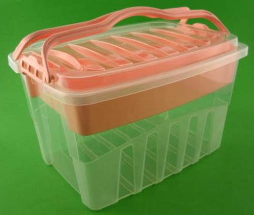 pojemnik plastikowy z uchwytem i wkładką 5 litrów morelowy 1.JPG