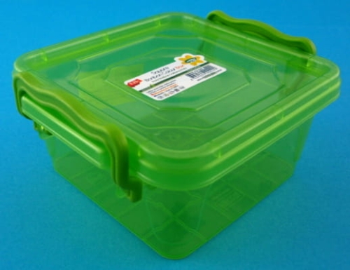 pojemnik plastikowy z pokrywką 0,35 litra zielony 1.JPG